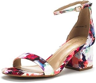 DREAM PAIRSWomens Low-Chunk Low Heel Pump Sandal