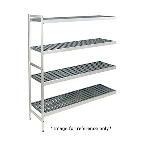 Fermod 4R42C71-E Fermostock 4-Tier Shelving Unit Expansion Kit 71"H x 42"W x 22"D 800 lbs Max Weight Per Shelf