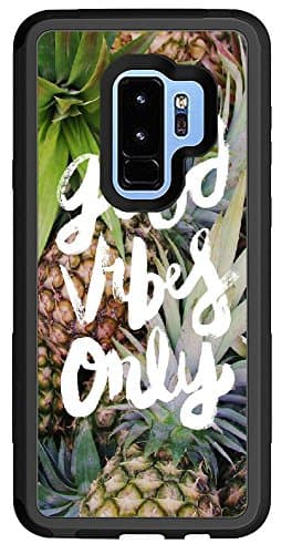 Custom Samsung Galaxy S9 Plus Case - Good vibes only Hard Plastic phone cell Case for Samsung Galaxy S9 Plus