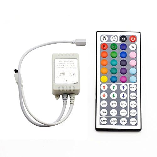 Eastchina 44 keys IR Remote Controller, Designed For 5050 | 3528 | 5630 RGB Flexible LED Strip Lights