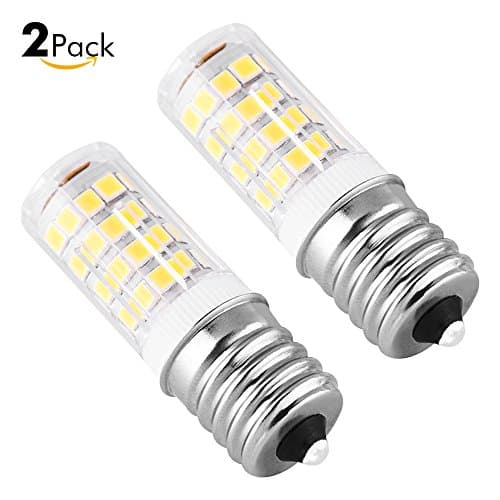Sanniu E17 LED Bulb Microwave Oven Light 4 Watt Daylight White 6000K Non-dimmable 51x2835SMD AC110-130V (Pack of 2)