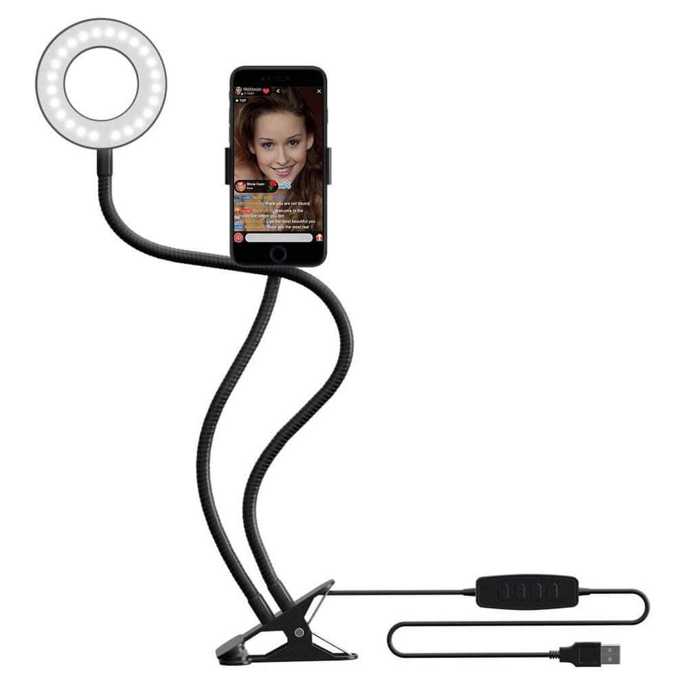 Selfie Ring Light with Cell Phone Holder for Live Stream