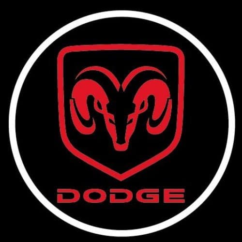 Dodge ram red Ghost Door Logo Projector Shadow Puddle Laser door Led Lights 7w x2 lights