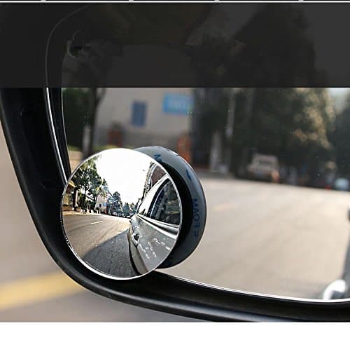 Megipet 4 Pcs Moving Slim Circle Blind Spot Adjustable Mirror Lens For All Universal Vehicles