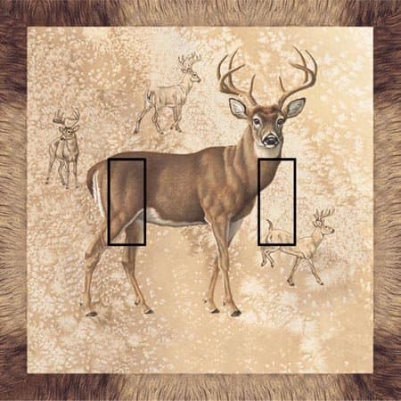 Whitetail Double Toggle SwitchStix Peel and Stick Switch Plate Cover Décor