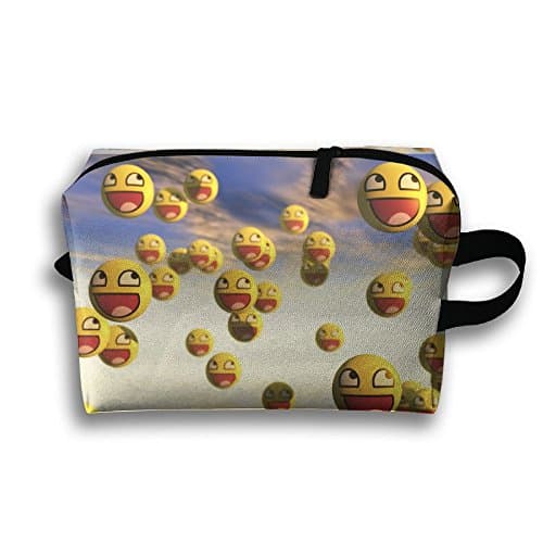 Sky Emoji Cool Make-up Storage Bag Multifunction High Grade Travel Case Brush Organizer