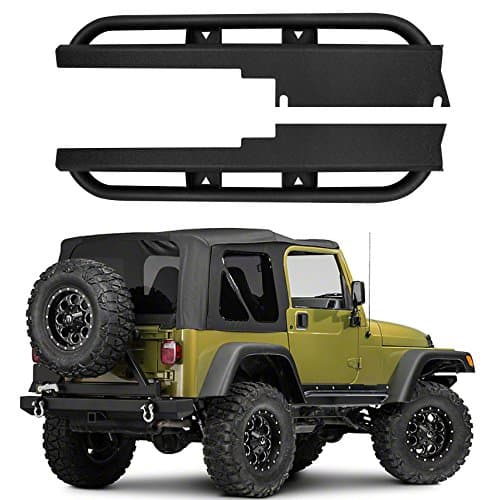 opar Side Steps Rocker Guards Slider Bars for 1997-2006 Jeep Wrangler TJ &amp; TJ Unlimited（LJ）