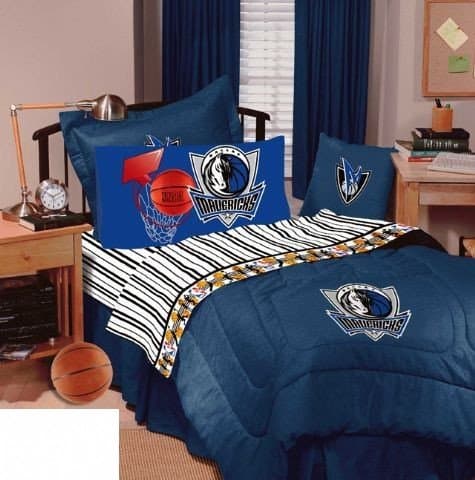 Dallas Mavericks Bedding - NBA Comforter and Sheet Set Combo (Size: Twin)