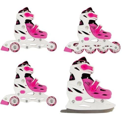 Set 4 in 1 Quad Roller Skates, roller Ice Regulated Enero