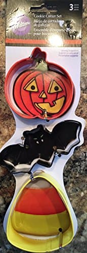 WILTON COOKIE CUTTERS HALLOWEEN BAT CANDY CORN PUMPKIN FALL STAINLESS STEEL