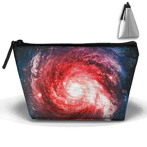 Solar System Vortex 3D Printing Cute Trip Toiletry Bag Trapezoidal Zipper Receive Bag Travel Fashion