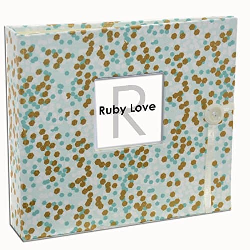 Special Edition (Years 1-5) Ruby Love Mint &amp; Gold Shimmer Baby Memory Book