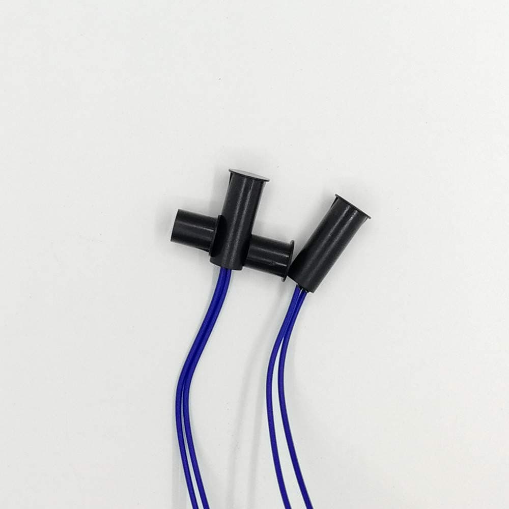 110V Wired Door Magnetic Switch Closet Switch Hidden Mounted (BT35, Black)