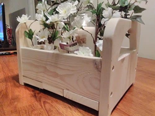 Antique White Table Center Piece Caddy Container ( MADE IN THE U,S,A )