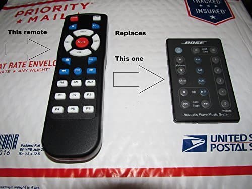 Remote for Bose Wave Model # CD3000 can run the 5 disk multi CD player also 6 MONTHS WARRANTY INCLUDED
