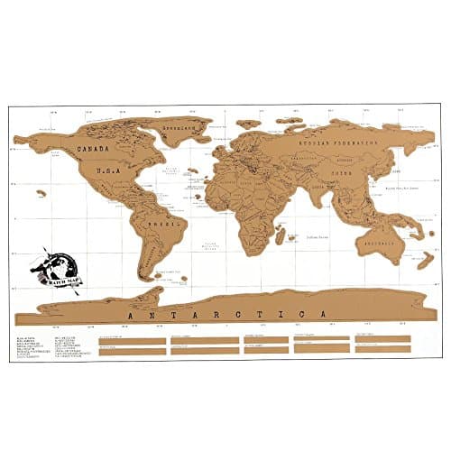 LOA Hot Gift Personalized Scratch Off Map World Map Poster Traveler Vacation Log