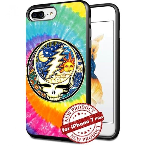 Grateful Dead Logo Tie Die Dye Apple iPhone 7+ 7 Plus 5.5 Inch Case Picture Art Design Cover Slim Rubber Case