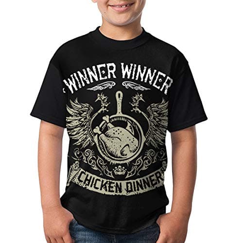 EengFang Boys PUBG WWCD Black T-Shirt