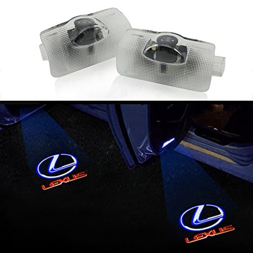 KAHANE 2PCS LED Car Door Logo Projector Lights Universal Ghost Shadow Laser Emblem Welcome Lamp for LEXUS Series ES GS300 GS350 GS400 GS430 GS450h GX HS IS LS LX570 RC RX SC (Colorful)