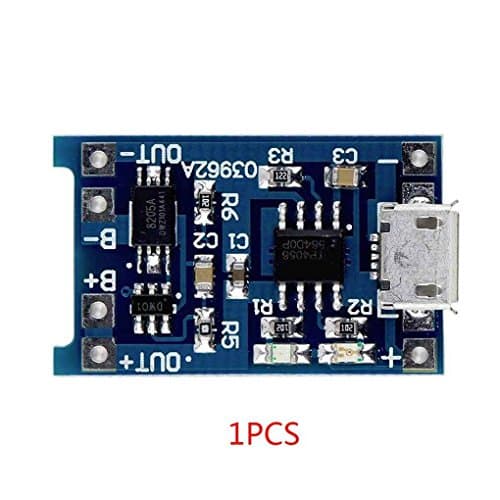 1 PCS 5V Micro Rechargeable USB 1A 18650 Lithium Battery Charger Module Charging Board