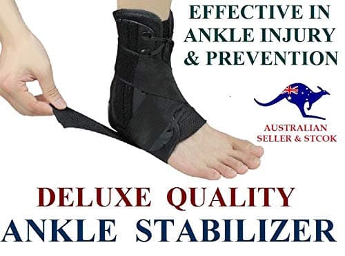 Deluxe Quality Ankle STABILIZER Support Brace Sprain INSTABLITY