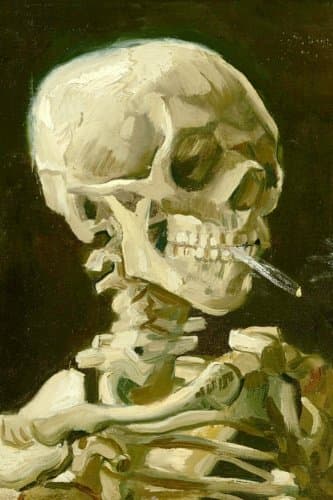 Vincent Van Gogh Skeleton Journal: 160 Page Lined Journal/Notebook