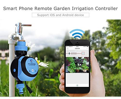 Automatic Intelligent Electronic Water Timer Smart Phone Remote Garden Irrigation Controller Watering System Solenoid Valve Hose,EU Plug