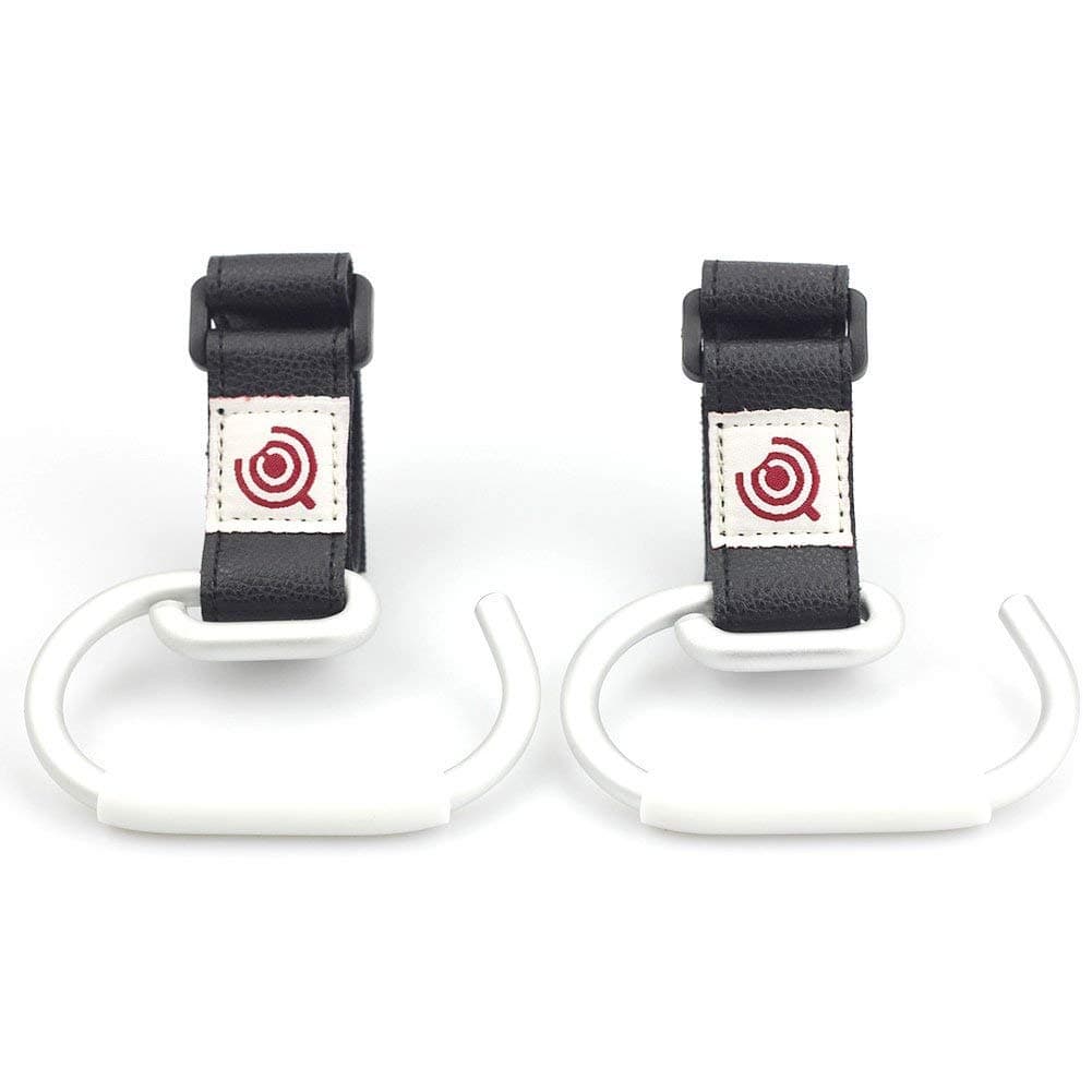 Pack of 2 Stroller Hooks – A versatile Pushchair Attachment, Stroller Hooks in Black – Strong but flexible Universal Hooks, Stroller, Dubens
