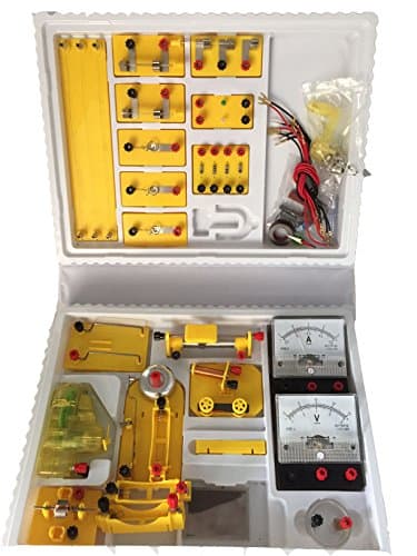ROY ROJAS Roy Basic Electricity and Magnetism Circuit Kit For Junior and High School Students, Physics Science Lab Basic Circuit Learning Kit For Teaching and Learning