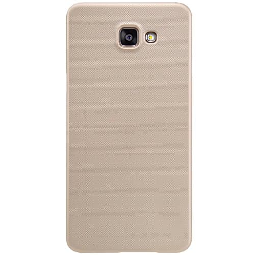 KaTeLin Super Frosted Matte Shield Hard Case Cover Shell Pack with Screen Protector Film for Samsung Galaxy A9 PRO A9100 - Gold