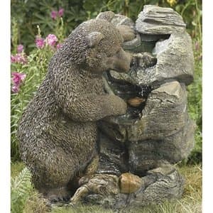 BEAR/ROCK WATER FOUNTAIN