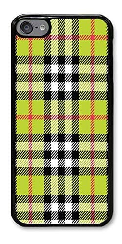 Custom iPod Touch 6 Cases - Plaid Hard Plastic Phone Cell Case for iPod Touch 6