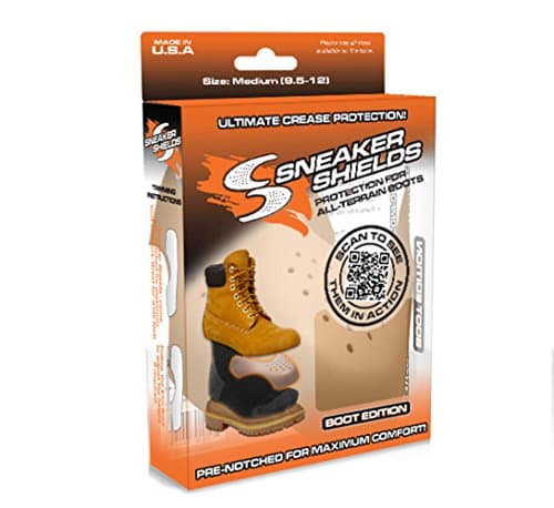 6 Pack - Sneaker Shields - Boot Toe Box Decreaser, Anti Crease Wearable Inserts for Boots - Keep Them Crease Free - Pre Notched Boot Shield (Small (Men's 6-9 / Women's 7-10))