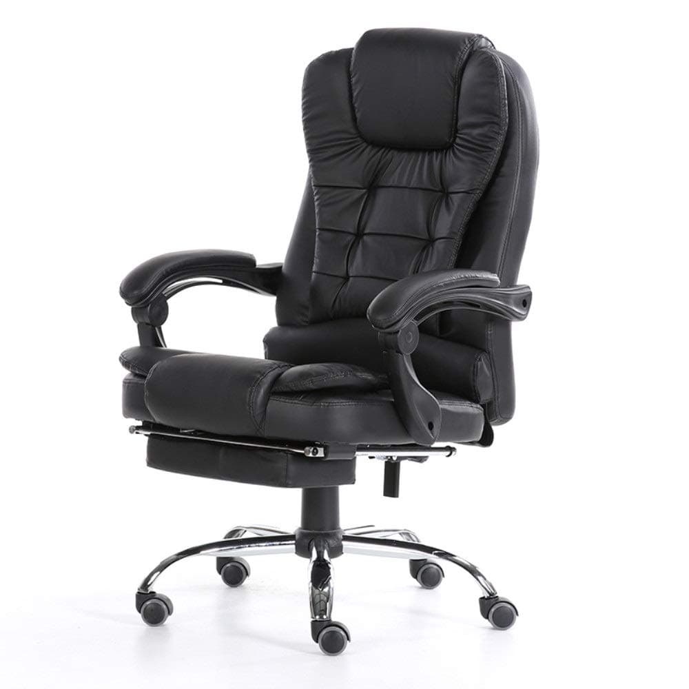 High-Back Executive Office Chair Soft And Durable Adjustable Executive Home Office Chair With Footrest E-sports Chair Lunch Break Chair Chair Lift Recliner Flat Recliner Large Lumbar Support