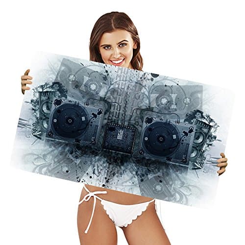 XtremePads [ Extra Large Gaming Desk Mouse Mat / Pad ] - ( Artistic Record Player )