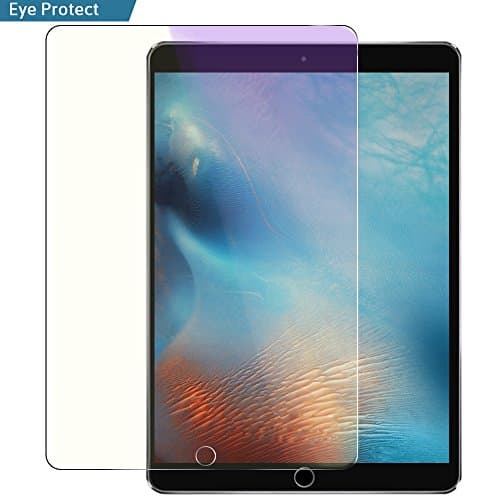 New iPad 9.7" (2017) / iPad Pro 9.7 / iPad Air 2 / iPad Air Screen Protector, Villstar HD Tempered Glass Tablet Screen Protector Anti Blue Light Protect Eyes, Anti-Scratch Fingerprint, Easy Install