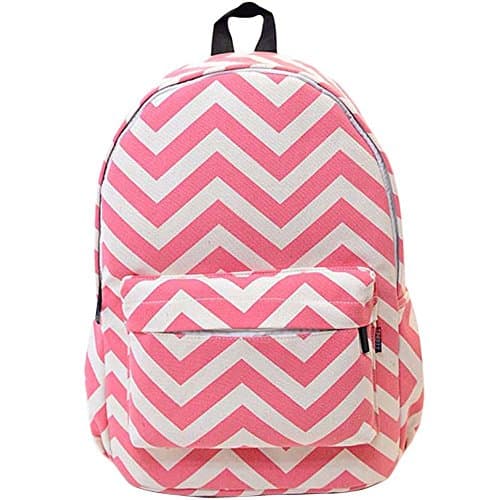 West Beauty Causal Lightweight Canvas Cute Backpacks Notebook Computer 14" Laptop School Rucksack Daypack Backpack (Pink)