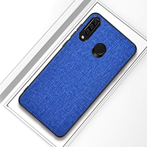 for Huawei Soft Case Cover Shockproof Cloth Texture PC+ TPU Protective Case for Huawei Honor 10i (Dark Blue) (Color : Dark Blue)