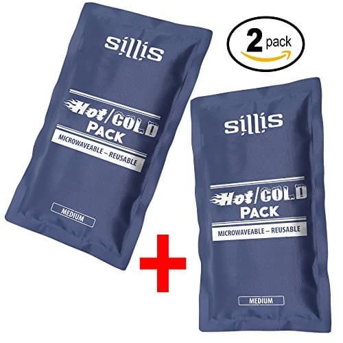 Sillis Reusable Microwave Heat Pad 2 PACK BUNDLE - Our Best Hot or Cold Therapy Gel Pads - Grab Them When the Tears Are Flowing! - Microwave and Freezer Safe - Perfect Size to Treat Any Painful Injury