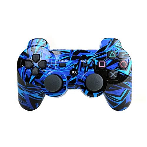 [1 Pack] Wireless Double Vibration Game Controller Bluetooth Gamepad Remote for PS3 [Gift 1 Charging-Cable]