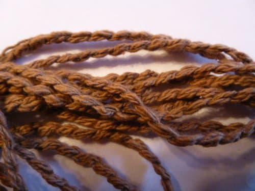 Brown Heavy Weight Chunky Bumpy Textured Cotton Yarn