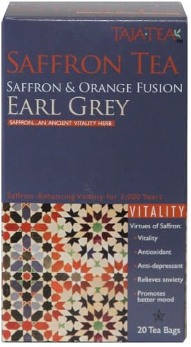 Saffron &amp; Orange Earl Grey Tea, 12 pack