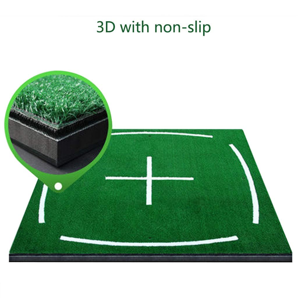 GOLF Training Field Dedicated mats Driving Range Swing mat -150 cm × 150 cm, Teaching Equipment with Alignment line