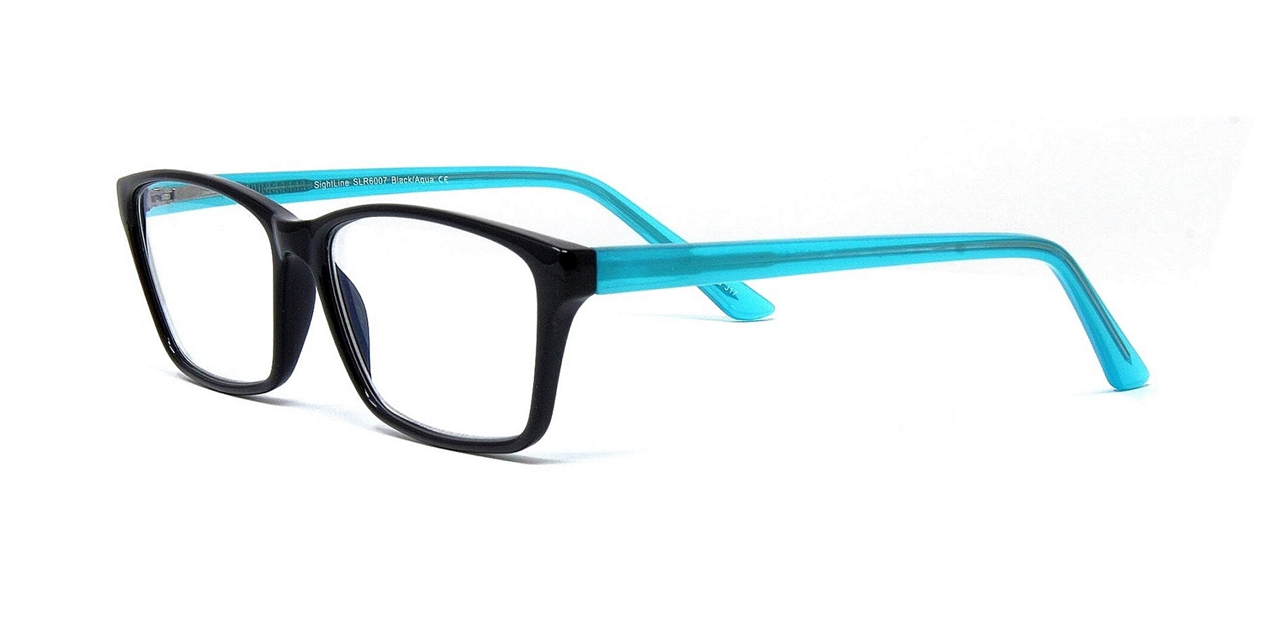 Sightline 6007 Progressive Multifocus Reading Glasses Premium Quality Acetate Frame AR Coated Lenses Medium to Large Fit Magnification 1.50