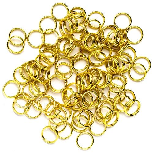 Cousin DIY 100pc 8mm Split Rings - Gold