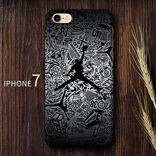 Air Jordan Soft cases for iphone 5/5s ;5c/ 6/6s ; 7/8 ; iphone X, iphone 7/8plus (iphone 7/8, Jordan BLACK)