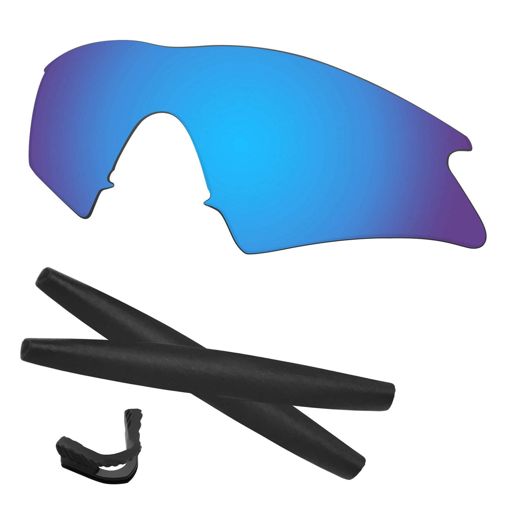 Predrox M Frame Sweep Lenses & Rubber Kits Replacement for Oakley Polarized
