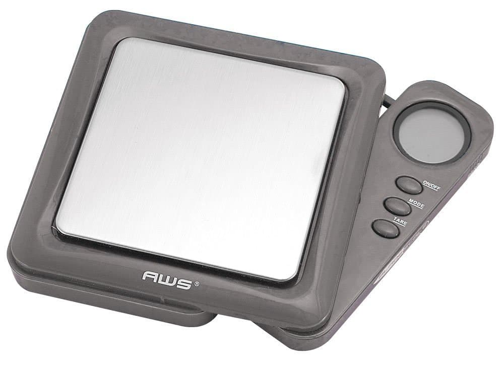 100g x 0.01g AWS Back Lit Blade Style Digital Scale w/Tray - Various Colors (Gray)