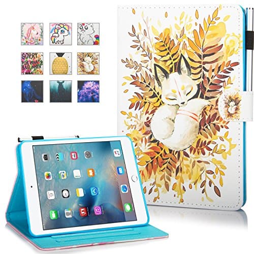 Monstek iPad Pro 10.5 Case,Smart Flip Leather Case Auto Wake/Sleep Kickstand Cover Wallet Protective Case for iPad Pro 10.5 Inch,2017 Release - 04 Baby Fox