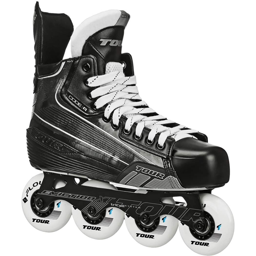 TOUR Code 5 Senior Inline Hockey Skates Black Size: 8 Black